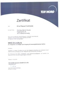 Rohrbau Bernd Stucke, Diepholz, Zertifikat, Druckgeräteprüfungen, Baustelle, Werkstoffe, TÜV, Rohrsanierung